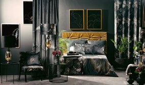 Dekoračný tanier PEONIA 1 1 čierny / popolový