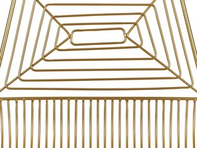 Sada 2 kovových barových stoličiek zlatá BISBEE Beliani