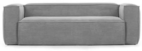 Dvojmiestna pohovka 210 cm blok sivá menčester MUZZA