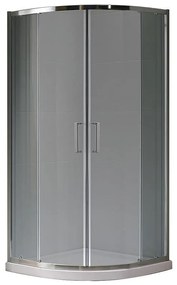 Štvrťkruhový Sprchový kút Aura 80x80x190 grafit – chróm