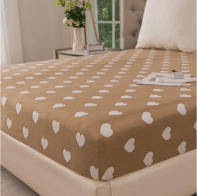 Obliečka z mikrovlákna CARAMHEART hnedé 90x200 cm
