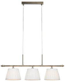 Markslöjd 108975 - Závesné svietidlo na lanku OXFORD 3xE14/40W/230V mosadz/biela