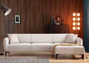 Rohová sedací souprava Belissimo 270 cm bílá pravá