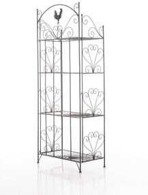 Kovová polica regál Maia - Bronzová