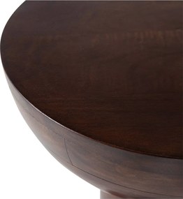 Okrúhly odkladací stolík z mangového dreva ø 46 cm Emel – WOOOD