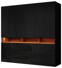 Skriňa s vybavením Laura 240 Čierna