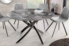 Okrúhly jedálenský keramický stôl Halia 120 cm taupe - Otvorené balenie
