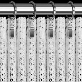 ZÁCLONA NA PÁSKE PATRICIA 140X270 CM BIELA