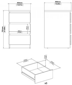 Komoda Simplicitous 237 čierna