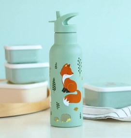 A Little Lovely Company - antikorová fľaša na pitie, 500 ml - kamaráti z lesa