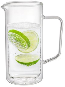 4Home Termo sklenený džbán Double Hot&Cool, 1 l