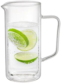 4Home Termo sklenený džbán Double Hot&Cool, 1 l
