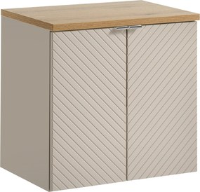Comad Kúpeľňová skrinka pod doskové umývadlo Viva Cashmere 60 kašmír/dub coast evoke