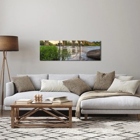 Obraz - Richmondský železničný most (s hodinami) (90x30 cm)