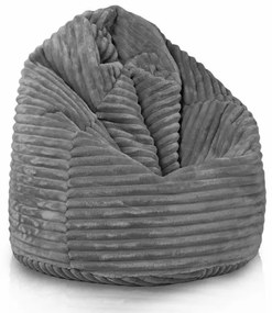 Sedací vak Bag Sako XL stripe TiaHome - svetlo sivá