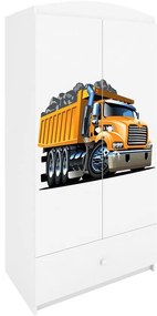 Skriňa Babydreams biela – Nákladné auto