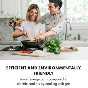 Klarstein Goldflame 4, plynová varná doska, 4 mosadzné horáky, sklokeramika