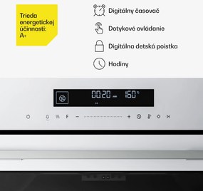Klarstein Velaire Vstavaná rúra Biela, 74L, A+, 3160 W, 60 cm