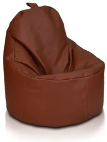 Sedací vak Yoko ekokoža / polyester TiaHome - svetlo hnedá