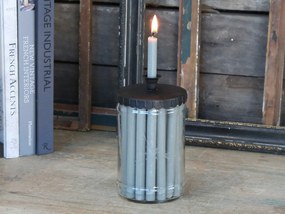 Svietnik na úzku sviečku v tvare starého pohára Jari - Ø 9*16cm