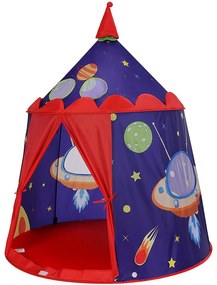 Hrací stan pre malé deti, prenosný, vesmírny motív
