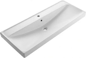 Nábytkové umývadlo SAT Brevis 121x47,5 cm otvor pre batériu uprostred SATBRE12046
