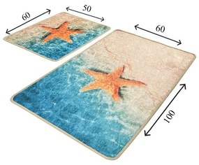 Kúpeľňové predložky v súprave 2 ks 60x100 cm Stella – Foutastic