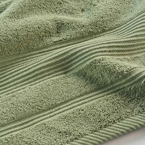 Kaki froté bavlnená osuška 90x150 cm Tendresse – douceur d'intérieur