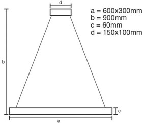 LED Stmievateľný luster na lanku LED/80W/230V 3000-6500K + diaľkové ovládanie