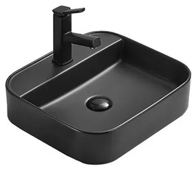 Mexen Sofia, umývadlo na dosku 45 x 40 cm, čierna matná, 22154585