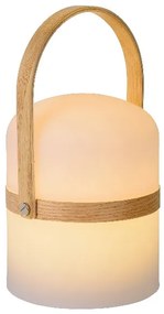 Lucide 06800/03/31 JOE - Stolná lampa do exteriéru - priemer 14,5 cm - LED stmievatelná - 1x3W 2800K - IP44 - Biela