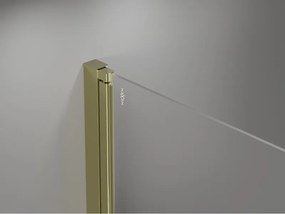 Mexen Mist-F Duo, skladací sprchový kút 95 x 80 cm, číre sklo, zlatý lesklý profil, 8A6-095L-080P-50-00