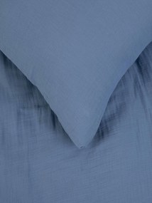 Mušelínová obliečka na vankúšik 40 × 40 cm – Alexia námornícka modrá