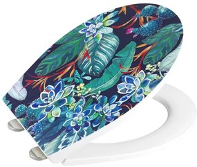 Záchodová doska s automatickým zatváraním 37,5 x 44,5 cm Manaus - Wenko