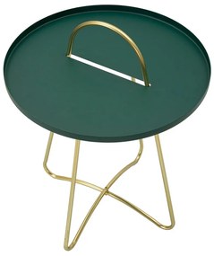 Kovový okrúhly odkladací stolík ø 45 cm Grent – Mauro Ferretti