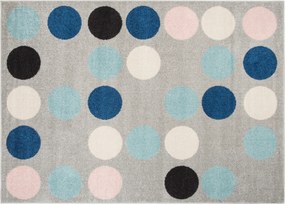 TA Koberec C980B SIVÁ/RUŽOVÁ AZÚROVÁ Rozmer: 160x220 cm