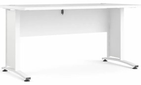 Biely písací stôl PRIMA OFFICE bez zásuvky 80400