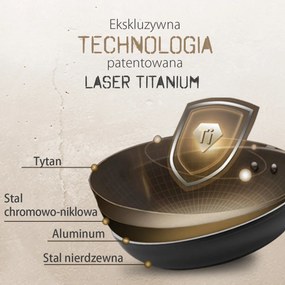 Panvica s titánovým povrchom Ø 28 cm, H: 7 cm - Saturn Terra Lunasol - 601306