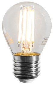 Sada 5 stmievateľných LED žiaroviek E27 Filament G45 číra 4W 470 lm 2700K