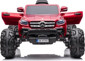 LEAN CARS Autobatérie Mercedes DK-MT950 4x4 Červená farba