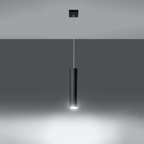 Sollux Lighting Závesné svietidlo LAGOS 1 čierne