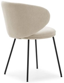 Béžové čalúnené jedálenské kreslá v súprave 2 ks Rush – Marckeric