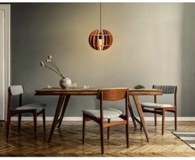 Luster na lanku 1xE27/60W/230V hnedá pr. 20 cm