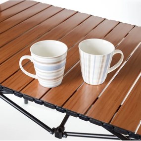 Kempingový stôl s rolovacou doskou 54x93 cm