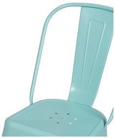 Tyrkysové kovové jedálenské stoličky v súprave 2 ks – Ixia