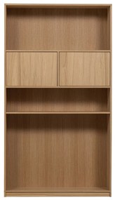 Modulárna knižnica v dekore duba v prírodnej farbe 110x199 cm Modulair – vtwonen