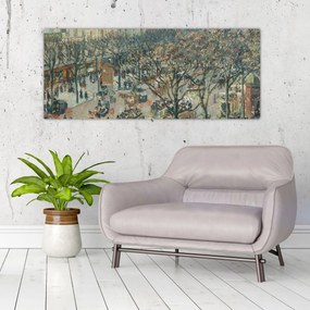 Obraz - Camille Pissarro, Boulevard des Italiens, Morning, Sunlight, reprodukcia (120x50 cm)