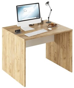 Tempo Kondela PC stôl, dub artisan/biela, RIOMA TYP 12