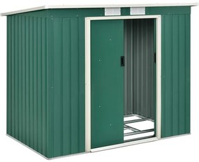 Záhradný domček na náradie, 267 x 181 cm, tmavozelený