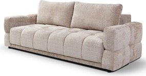 Rozkladacia pohovka Dante, béžová štruktúrovaná tkanina